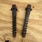 Vintage Railroad Screw Spikes Lot Of 2
