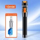 10mw Optical Fiber Visual Fault Locator 10km Vfl Laser Test Pen   Fc-lc Adapter