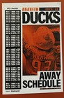 2025-2026 Anaheim Ducks Schedule      Nhl Hockey Sked  Cool Large Card       