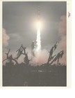 Apollo 14 Nasa Original Photograph A Kodak Paper Photo - Launch