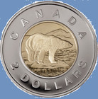1996 Canada First Canadian Toonie Two Dollar  Coin From Mint Roll Unc