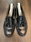 Vintage Bass Weejuns Nailed Men   s Tassel Loafer Black Size 9eee Made In Usa