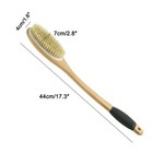 Extended Handle Soft Bristle Bath Shower Brush For Full Body Cleaning