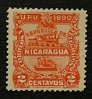 Travelstamps  Nicaragua Stamps Scott  21 - 2c Train Mint Mogh
