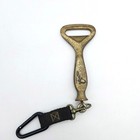Coors 6  Beer Bottle Opener Heavy Solid Brass Bronze Vintage Key Chain Patina