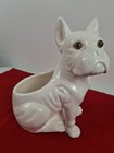 Vintage Mid Century Bulldog Planter 1986 Rare Piercing Eyes