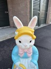 Empire Blow Mold Mr Mrs Easter 35 Inch Bunny Rabbit Light Up Yard Decor