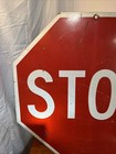Authentic Stop Sign Vintage 30 x 30  Real Street Road Retired Highway Sign Metal