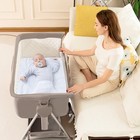 Bassinet  Bedside Sleeper For Baby  Rocking Cribs Newborn Infant Sleeping Bed   