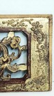 Antique Small Chinese Wood Carved Gilt Pierced Plaque 10 75x4 