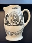 Vintage George Washington Pitcher   Porzellanfabrik Carl Scheidig K g 