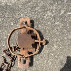 Sleepy Creek Mfg Vintage 1 1 2 Steel Foothold Trap W  Chain  Made In Usa W Va