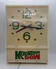 Vintage Mountain Dew Store Clock  New Never Displayed  1976 Junior Clock