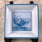 Hermes Paris Ashtray Plate Dish Porcelain Mini Tray 2003 Limited Model 8 X 8 Cm