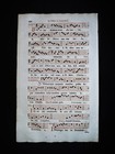 1732 Antiphonal Leaf Page Saint Lawrence Martyr Catholic Sheet Music Bible Vgc
