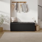 Sweetcrispy 43 Inches Folding Ottoman With Storage Bench  Foot Rest Stool  En   