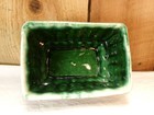 Vintage Cookson Pottery Cp 336 Usa Drip Glaze Rectangular Planter