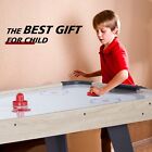 54  Air-powered Hockey Table Sport Hockey Game Pushers Pucks Led Scoring Kid Toy