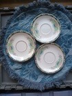 3 Vintage Lenox Mystic Saucers  back Stamp Is Varied  5 5 