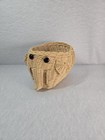 Vintage Woven Wicker Elephant Basket Planter Plant Holder Handmade 6 