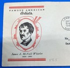 1940 James Mcneill Whistler Fdc Scott 885 Pair