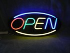 Multicolored Neon Open Sign   Business Hours Sign   Open closed Sign Lot