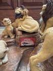 Lion King Sculpture By Sandra Brue Completed Set