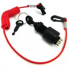 Ignition Switch Key W lanyard For Omc Brp 1996 Up Johnson Evinrude 5005801 Boat