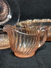 4pcs  Pink Depression Glass Assortment Lot