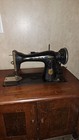 Vintage 1954 Singer Sewing Machine  Model 66  With Cabinet  Very Good Shape 