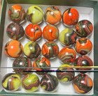 Marbles  Lot Gorgeous Fall Harvest Jabo Marbles   