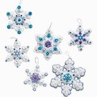 Sparkle Snowflakes Bucilla Felt Christmas Ornament Kit 86724 New Unopened