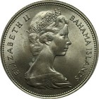 Bahamas 1966 Silver 50 Cents Unc - In Archival Holder With Printed Insert