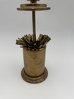 Vintage Mcm Brass Pop Up Cigarette Dispenser Hold 25 Cigarettes Works Great