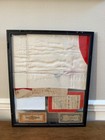 Wwii Pacific Presentation Shadow Box Captured Japanese Flag Kamikaze Headband
