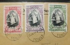 Tonga  Fdc 1943 Jubilee Cover 3 Stamps - Local Use