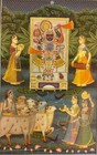 Hand Painted Indian Original Shreenath Ji Antique Large Pichwai Miniature Art