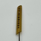 Vintage Art Deco Gold Lucite Hat Pin