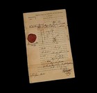British India Royalty Wax Seal Colonial Governor Barbados Jamaica Royal Document