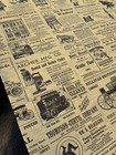 Newsprint Design Print Tissue Paper Sheets Choose Size   Package Amount