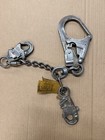 Miller Fall Protection Chain Lanyard W  Locking Snap Hooks   Large Carabiner