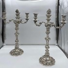 19th Century  George Iv Silver Pr Cast Candelabra London 1825 Craddock   Garrard