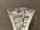 Vintage Fostoria Heather Clear Etched 5    Stemmed Wine Champagne Glasses 5 Oz