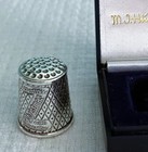      Christmas Hummel Thimble Limited Edition Silver Plated Vintage 1991