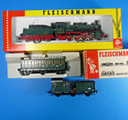 Fleischmann Ho German Set- Kpev 4147 Loco   Drg 3ax Cars 5092 5095 -obs-1982