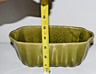 Vintage Pottery Green Rectangular Planter 8 5 x3  Usa Retro Decor
