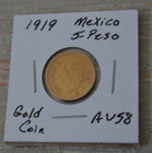 1919 Mexico Gold 5 Pesos