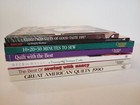 Vintage Sewing Quilting Crafting Ribbons Books And Booklet Lot Of 7 Diy Hobby