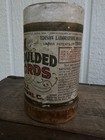 Vtg Edison Gold Moulded Record Cylinder Case 1904 W  Lid