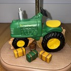 John Deere Tractor Table Lamp Resin Farm Decor Desk Light Works W  Shade